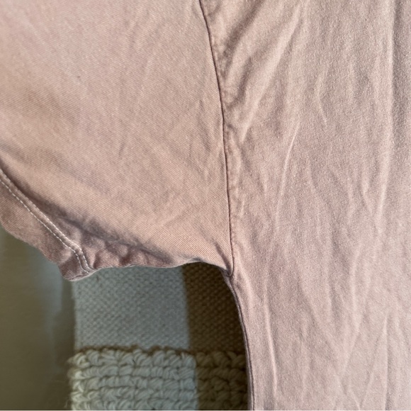 MATE THE LABEL blush pink short sleeve crewneck pocket mini t-shirt dress S - Picture 5 of 12